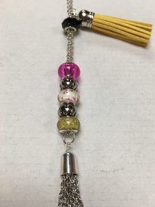 Silver - pink,yellow and black