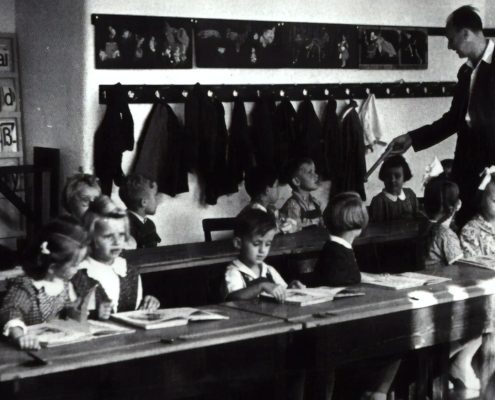 Austrian National Library Archive Image of School classroom