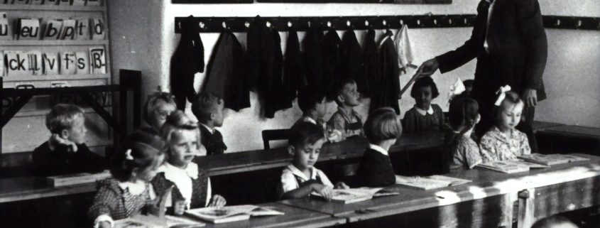 Austrian National Library Archive Image of School classroom